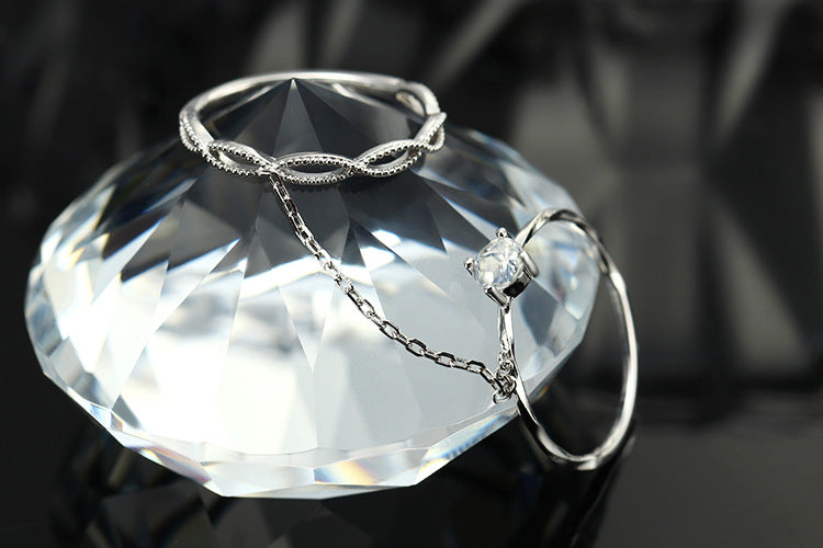 Moonstone Stackable Sterling Silver Ring-DL-Juri Elle