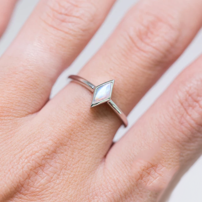 Moonstone Ring - Edged Siren-MM-Juri Elle