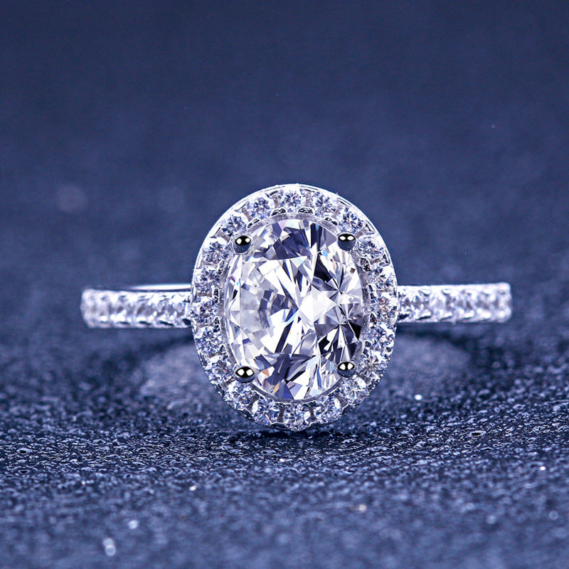 Be Mine Oval Cut Sterling Silver Ring