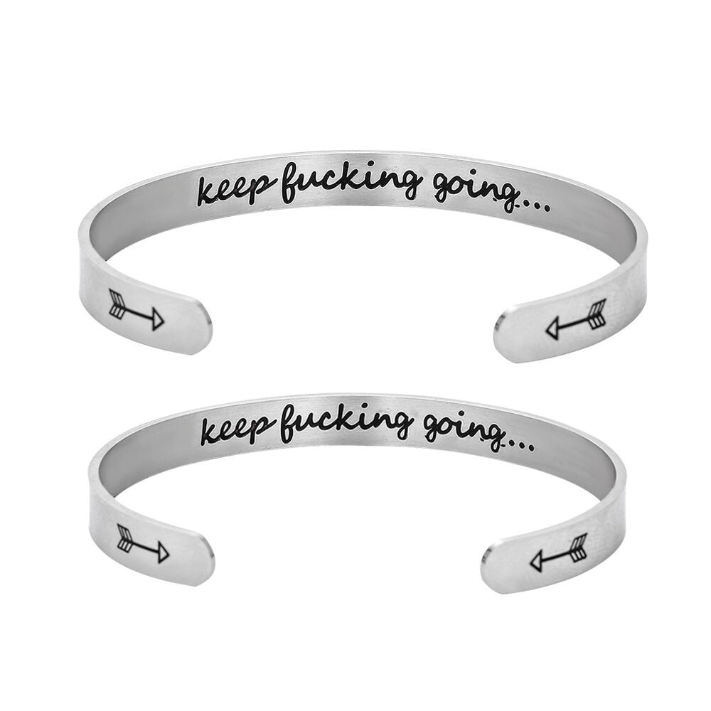 Double Arrow Stainless Steel Bracelet
