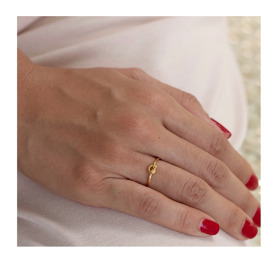 Love Knot Ring Gold-J&CO-Juri Elle
