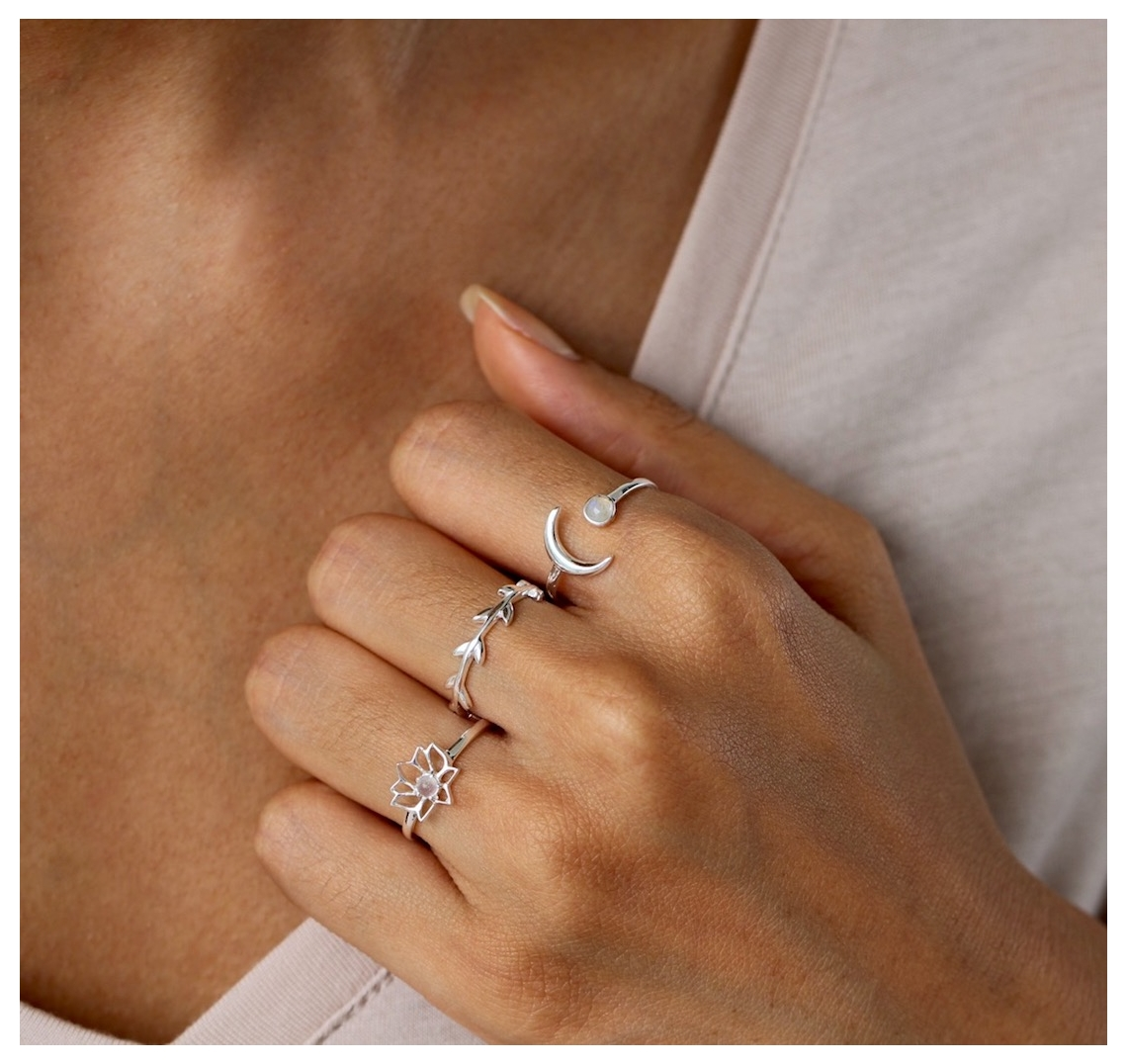 Lunar Moonstone Ring-J&CO-Juri Elle