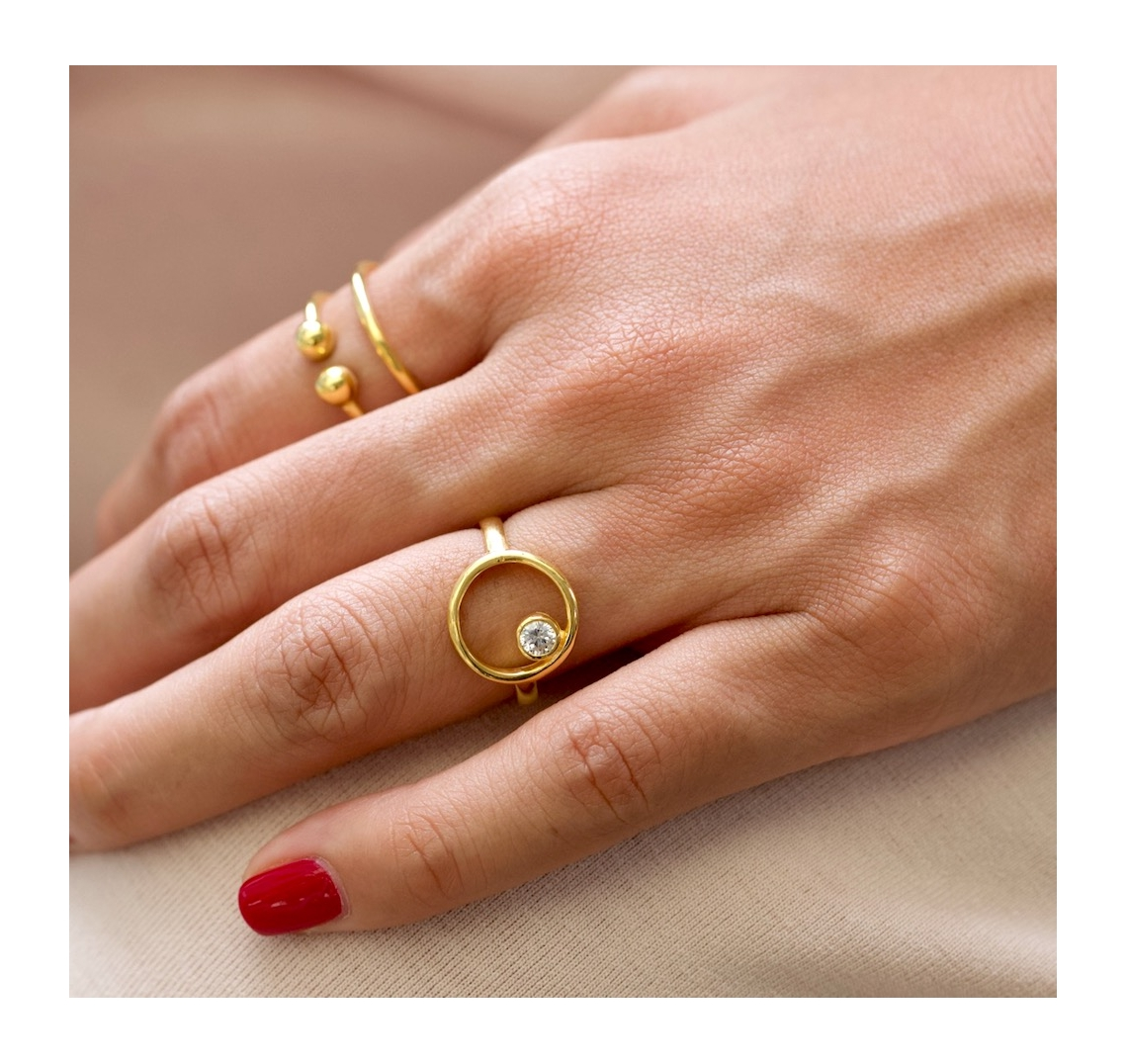 Halo Circle Ring-J&CO-Juri Elle