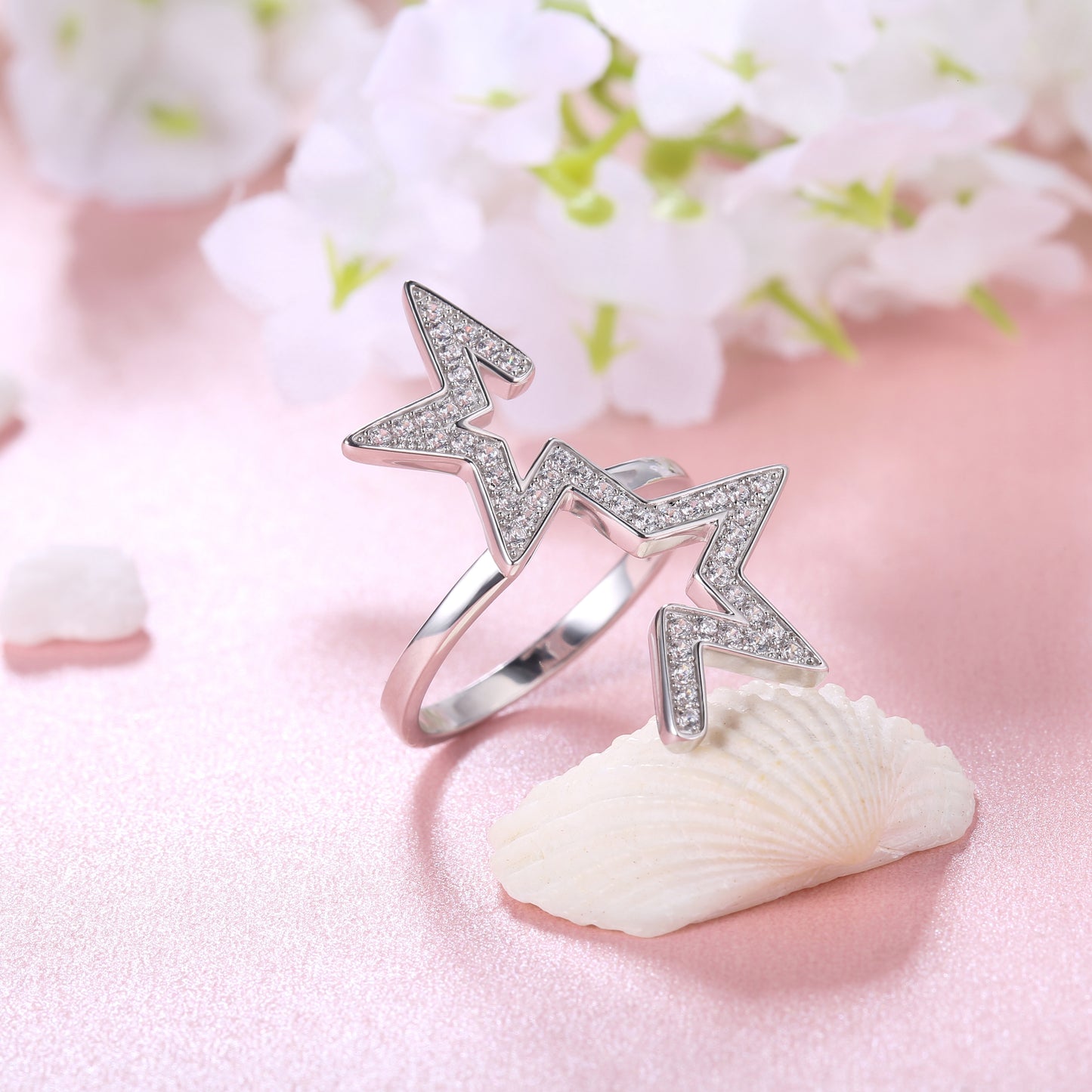 Abstract Star Ring