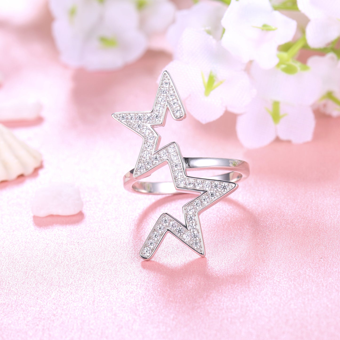 Abstract Star Ring