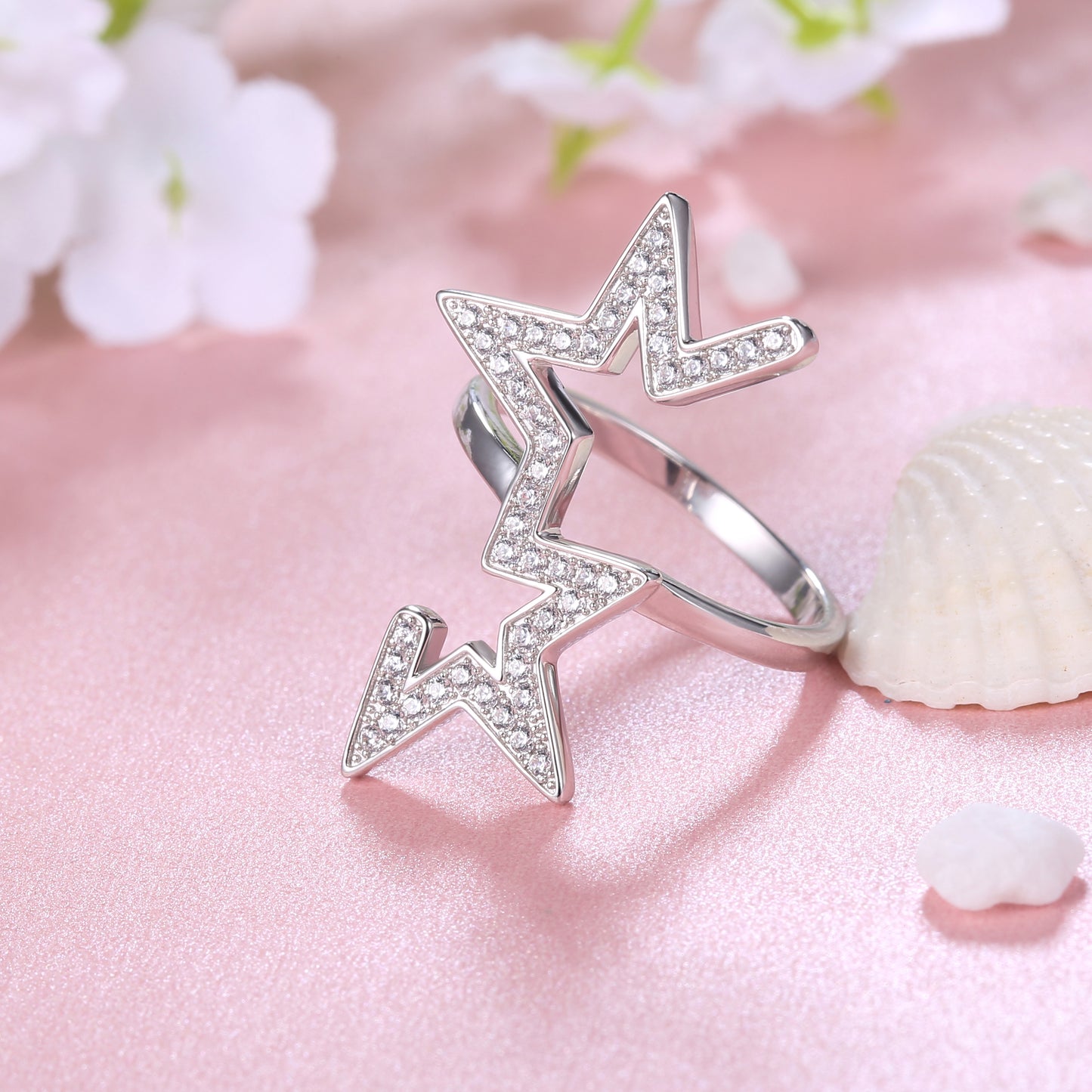 Abstract Star Ring