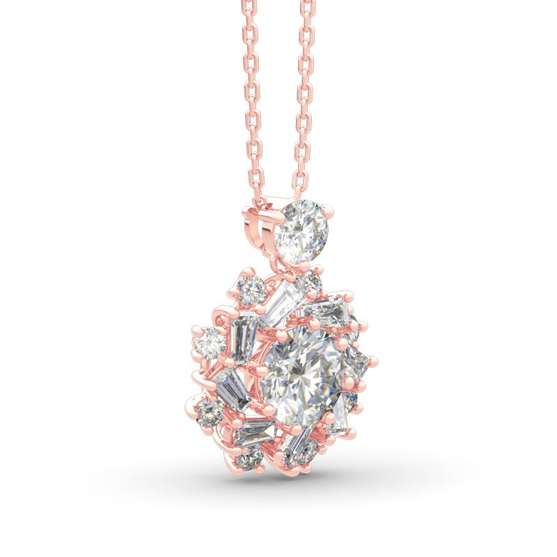 Sunshine Round Cut Sterling Silver Necklace-JE-Juri Elle