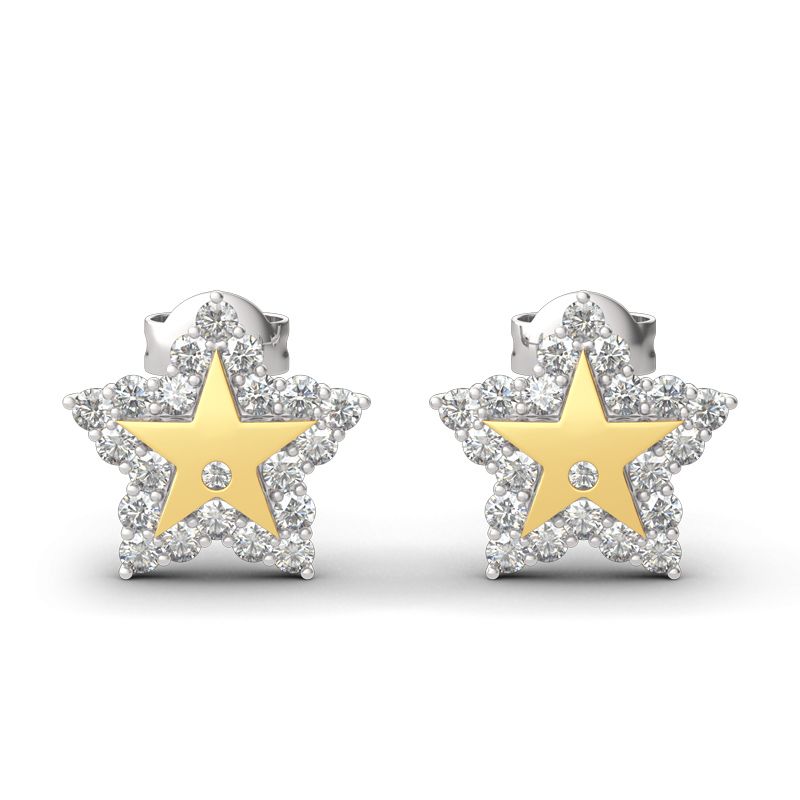 "A Star Is Born" Sterling Silver Engraved Earrings-JE-Juri Elle