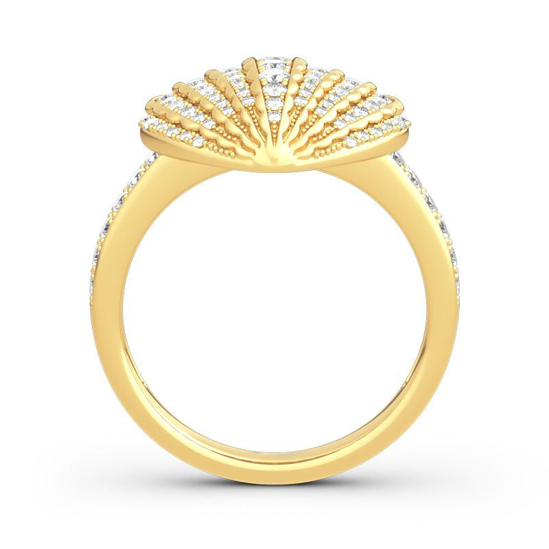 Sea Shell Sterling Silver Ring-JE-Juri Elle