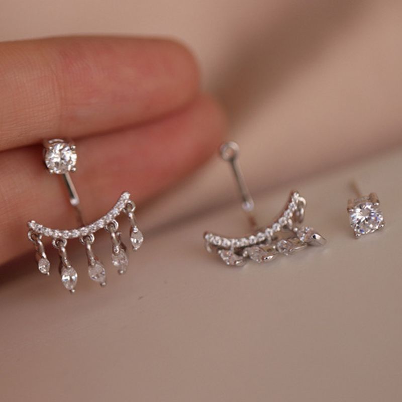 Tassel Sterling Silver Ear Jackets-JE-Juri Elle