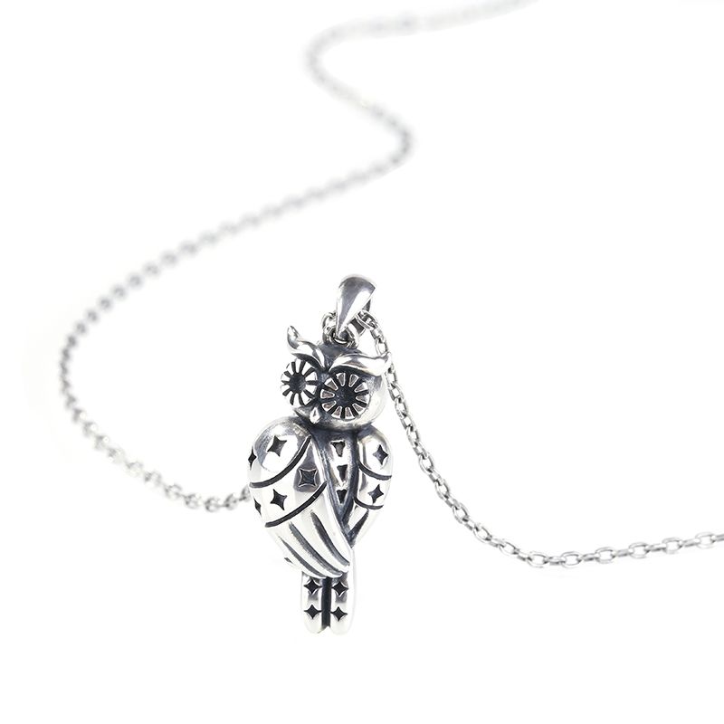 Owlet With Stars Necklace-JE-Juri Elle