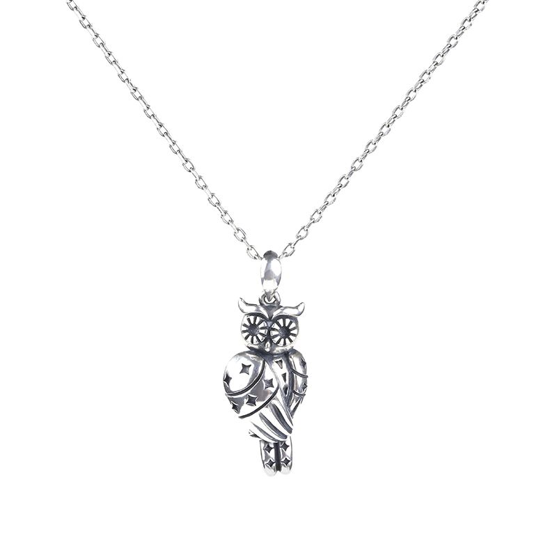 Owlet With Stars Necklace-JE-Juri Elle