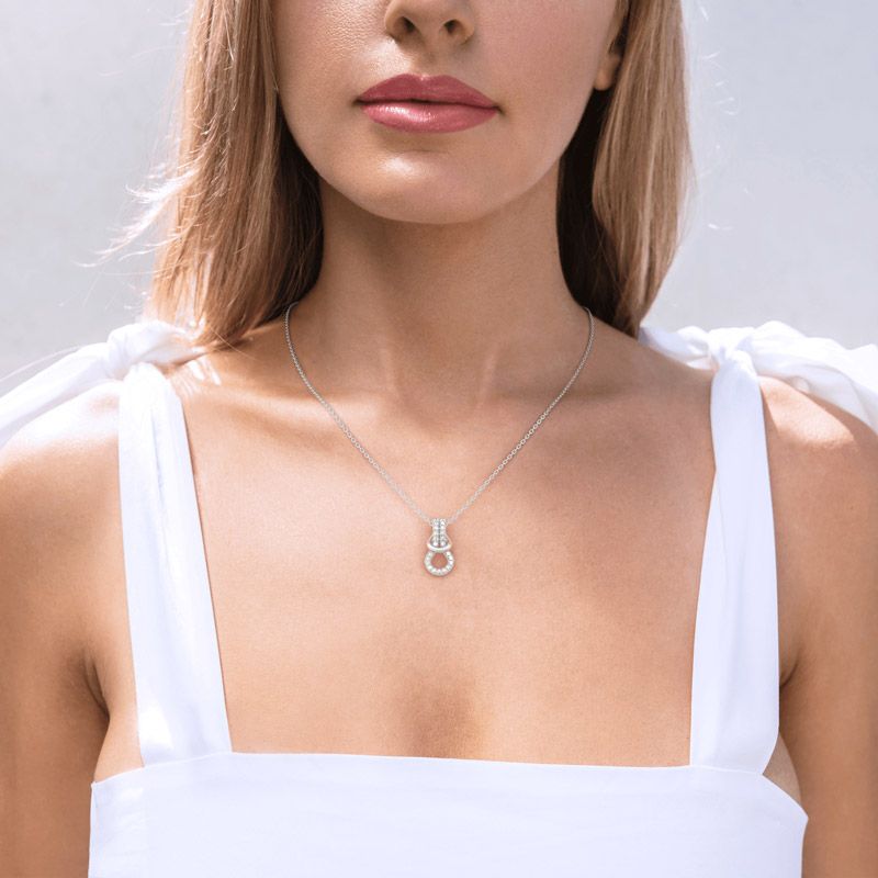 Infinity Love Sterling Silver Necklace-JE-Juri Elle