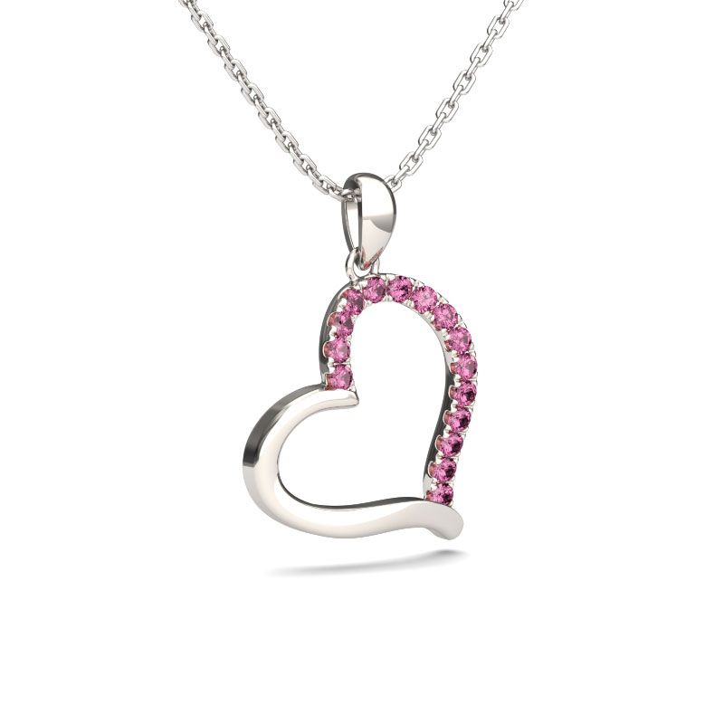 Loving Heart Sterling Silver Necklace-JE-Juri Elle