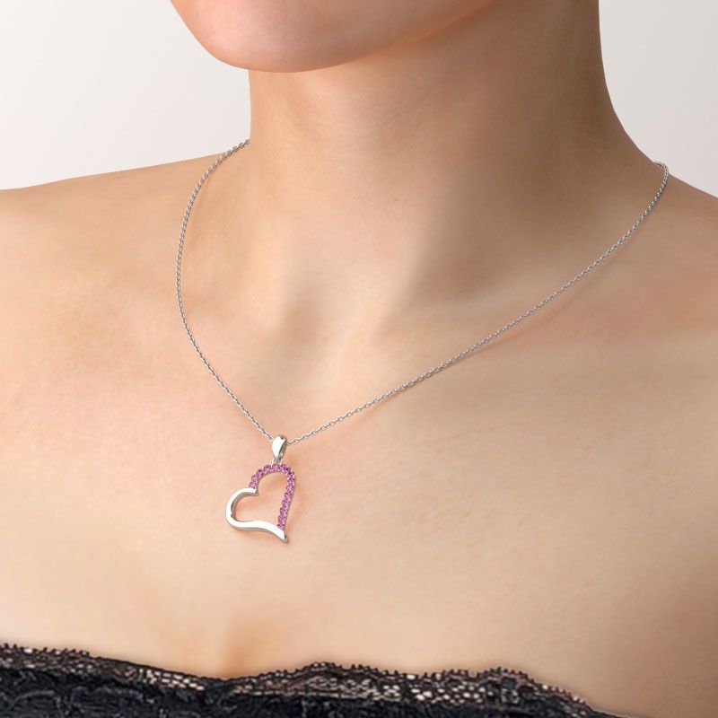 Loving Heart Sterling Silver Necklace-JE-Juri Elle