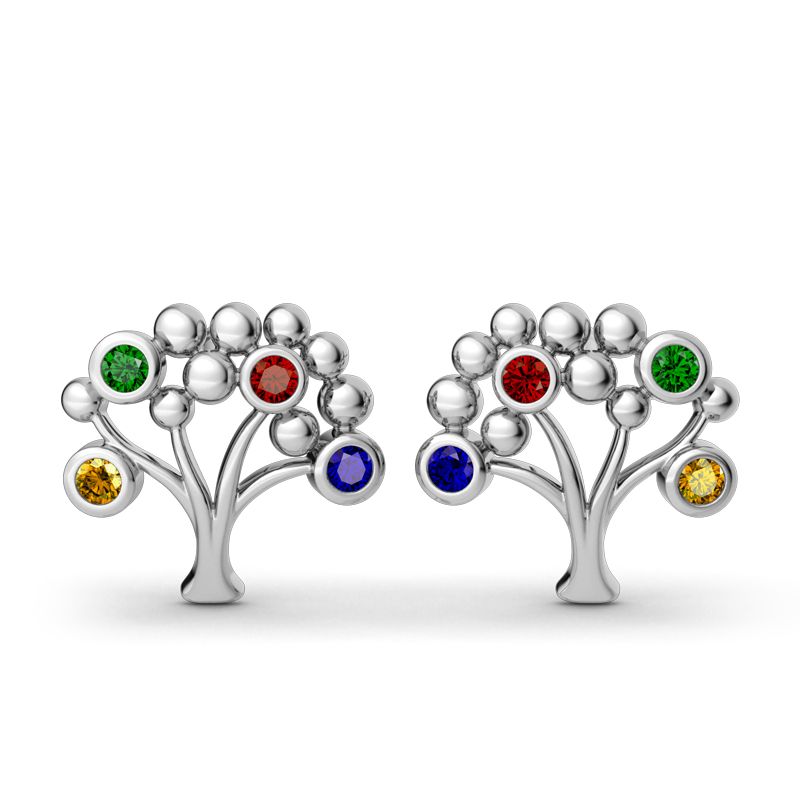 Sapling Stud Earrings-JE-Juri Elle