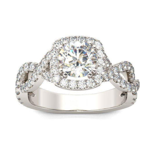 Twist Round Cut Sterling Silver Ring-JE-Juri Elle