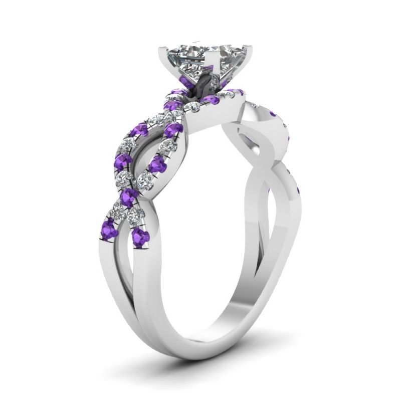 Princess Cut Sterling Silver Ring-JE-Juri Elle