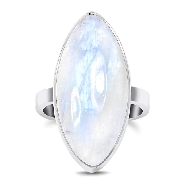 Moonstone Ring - Almond Bliss-MM-Juri Elle