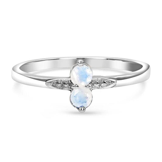 Moonstone Ring - Petite Double-MM-Juri Elle