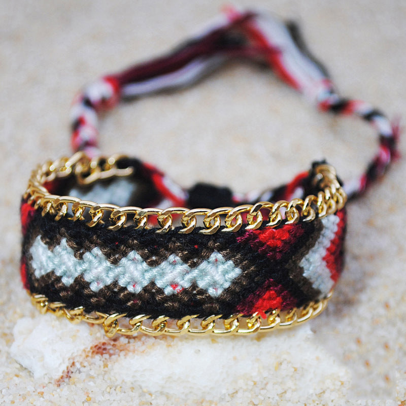Bohemian Braided Rope Colorful Bracelet
