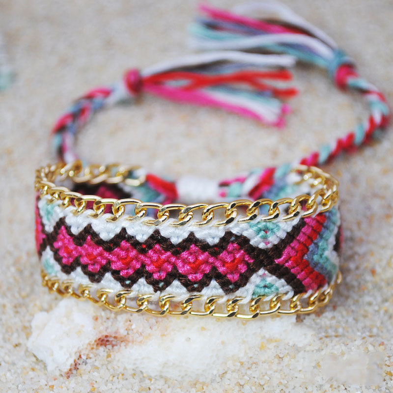 Bohemian Braided Rope Colorful Bracelet
