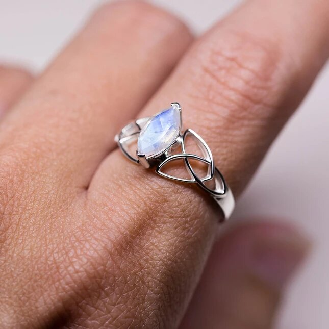 Moonstone Ring - Prism Light-MM-Juri Elle