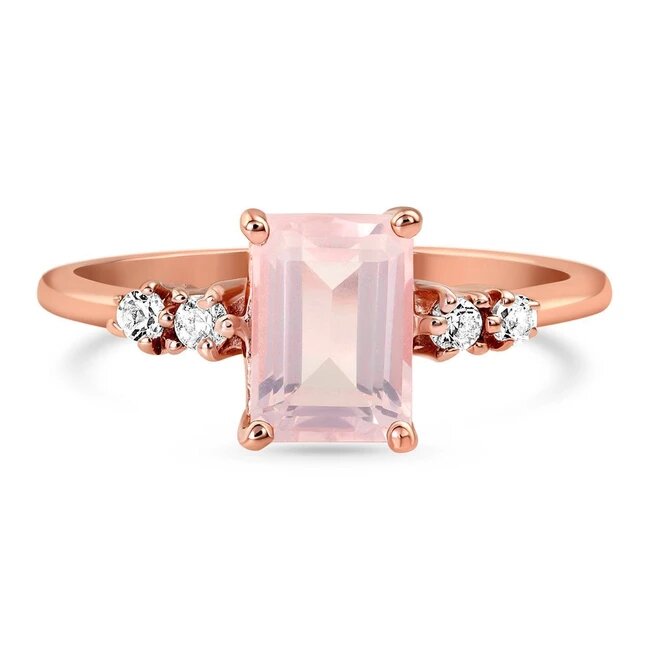 Rose Quartz Ring - Grazia-MM-Juri Elle