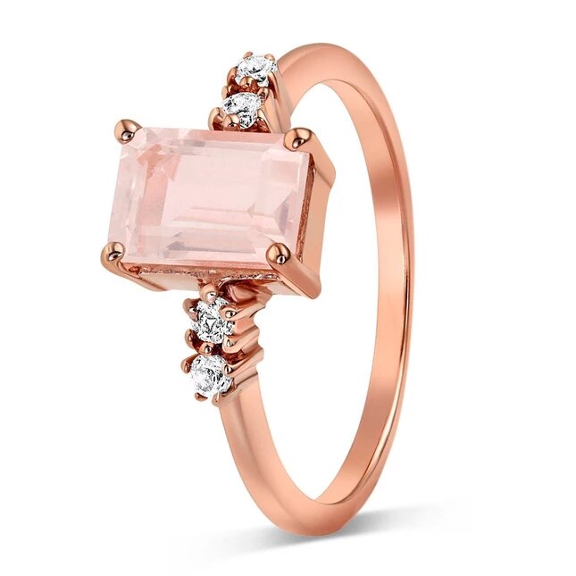 Rose Quartz Ring - Grazia-MM-Juri Elle
