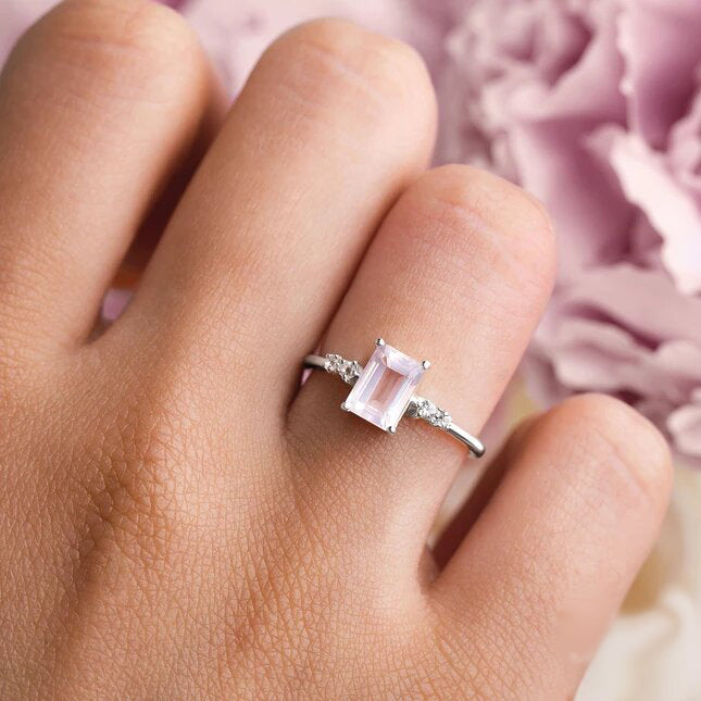 Rose Quartz Ring - Grazia-MM-Juri Elle