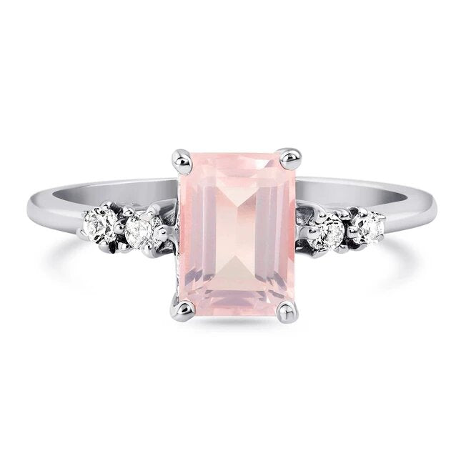 Rose Quartz Ring - Grazia-MM-Juri Elle