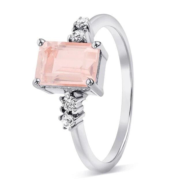 Rose Quartz Ring - Grazia-MM-Juri Elle