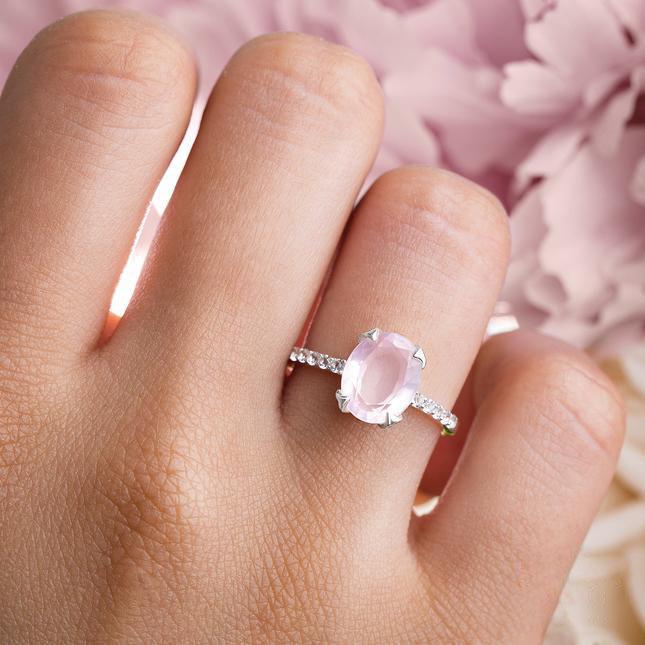 Rose Quartz Ring - Harlow-MM-Juri Elle