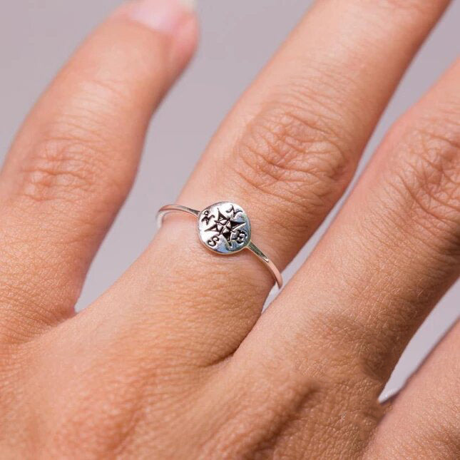 Silver Ring - Compass-MM-Juri Elle