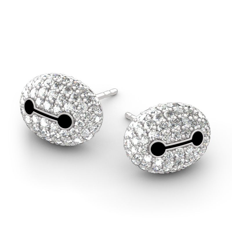 Superhero Baymax Inspired Sterling Silver Stud Earrings-JE-Juri Elle