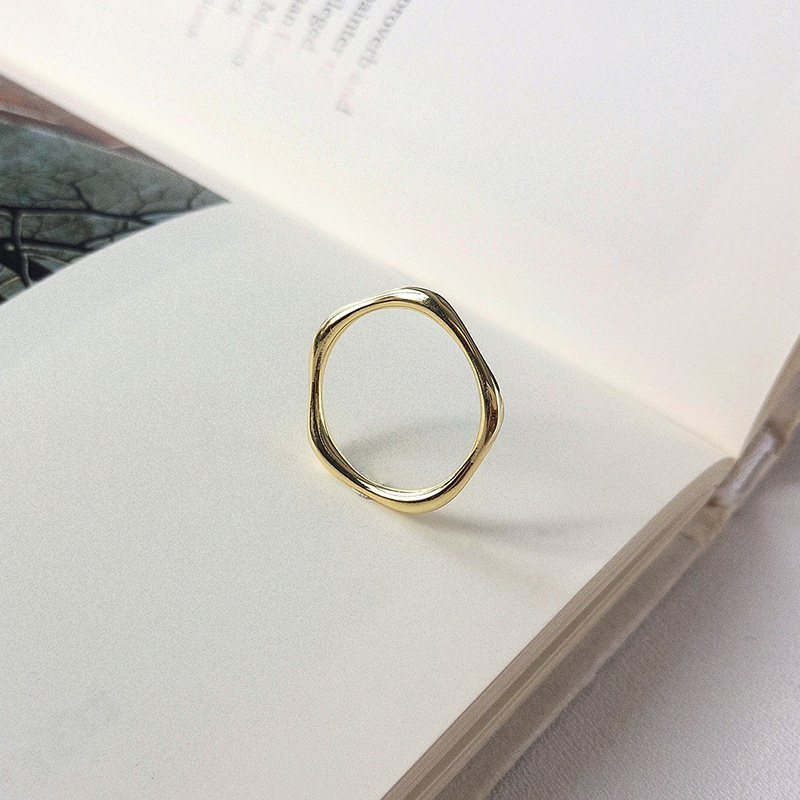 Simply Stackable Sterling Silver Plated Gold Ring