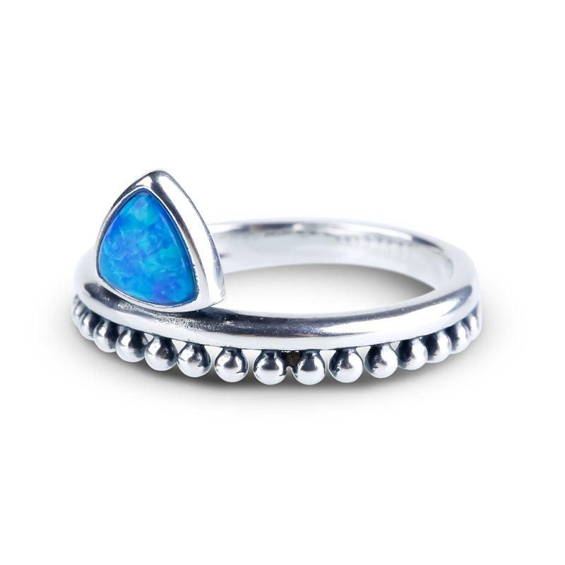 Petite Triangle Opal Ring-JE-Juri Elle