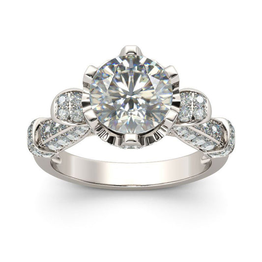 Classic Round Cut Sterling Silver Ring-JE-Juri Elle