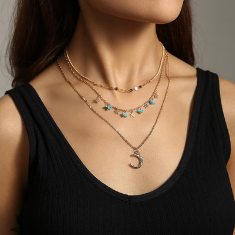 Bohemian Crescent Necklace