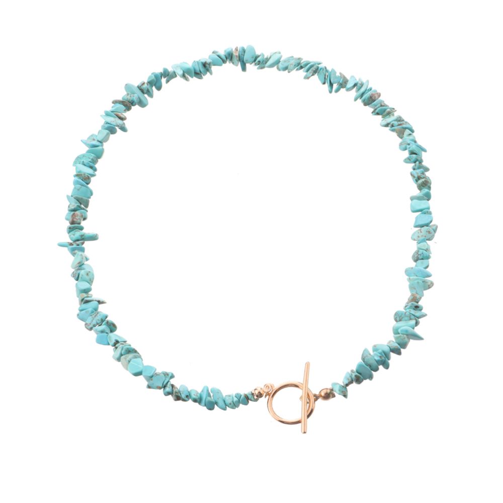 Bohemian Large Shaped Pearl OT Buckle Necklace