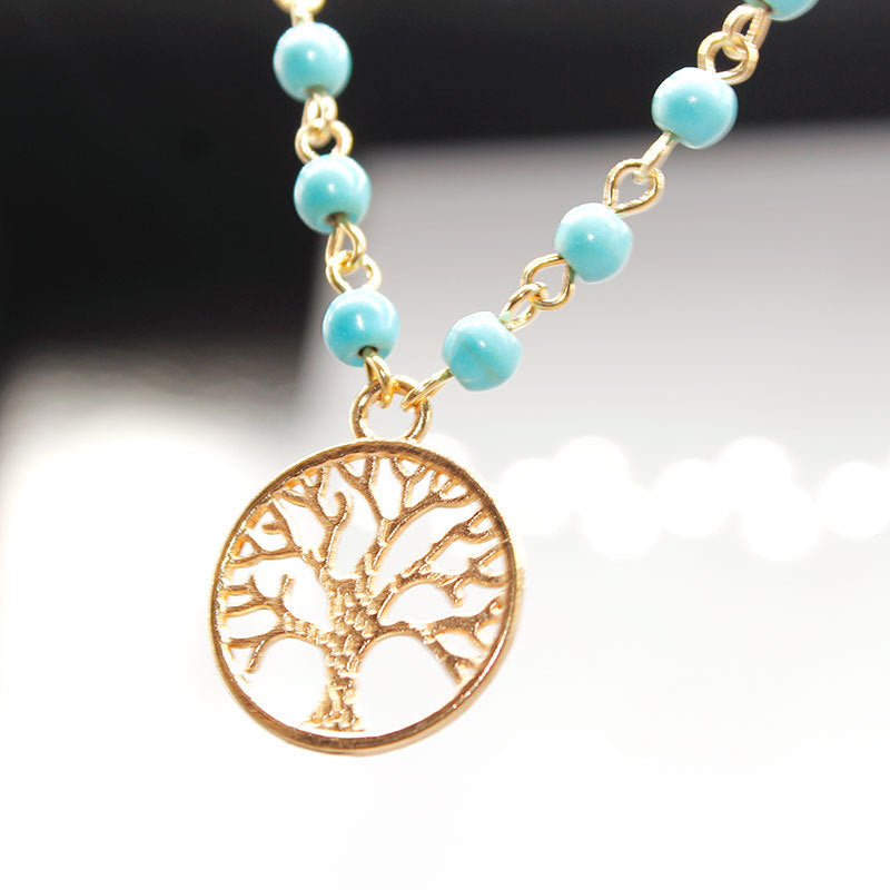 Bohemian Lucky Tree Tassel Necklace