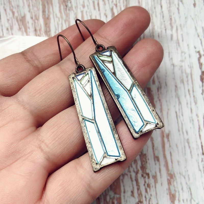 Bohemian Multicolored Floral Drop Alloy Earrings