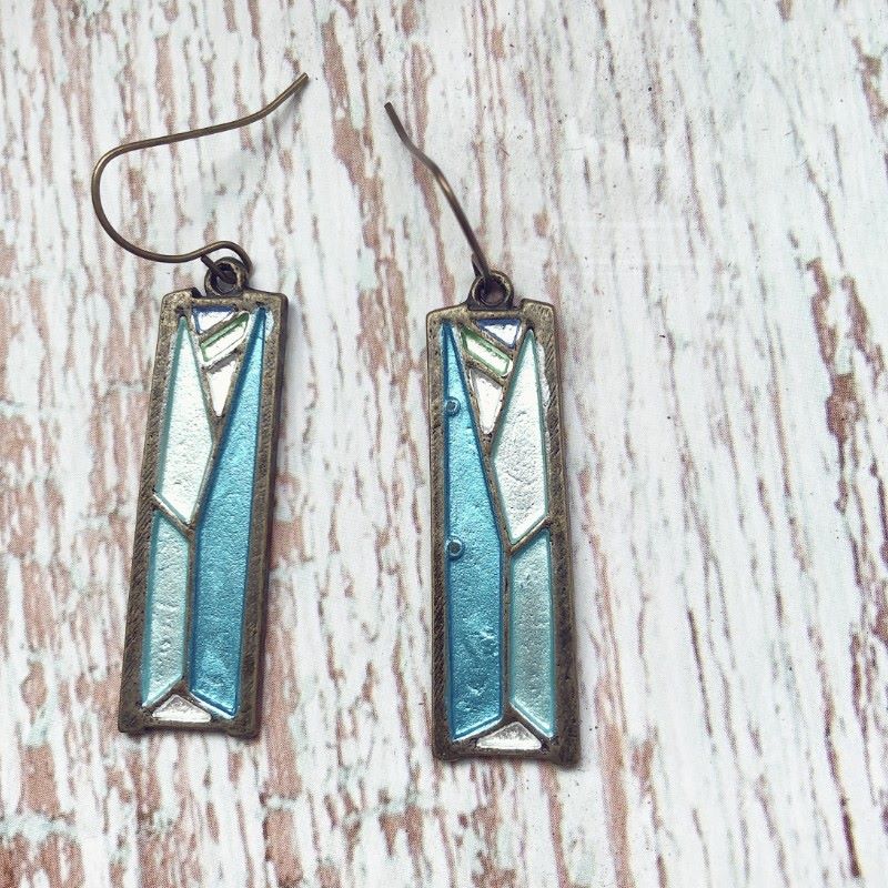 Bohemian Multicolored Floral Drop Alloy Earrings