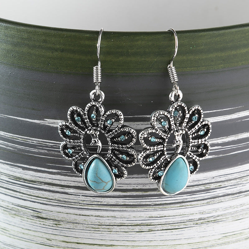 Bohemian Peacock Earrings