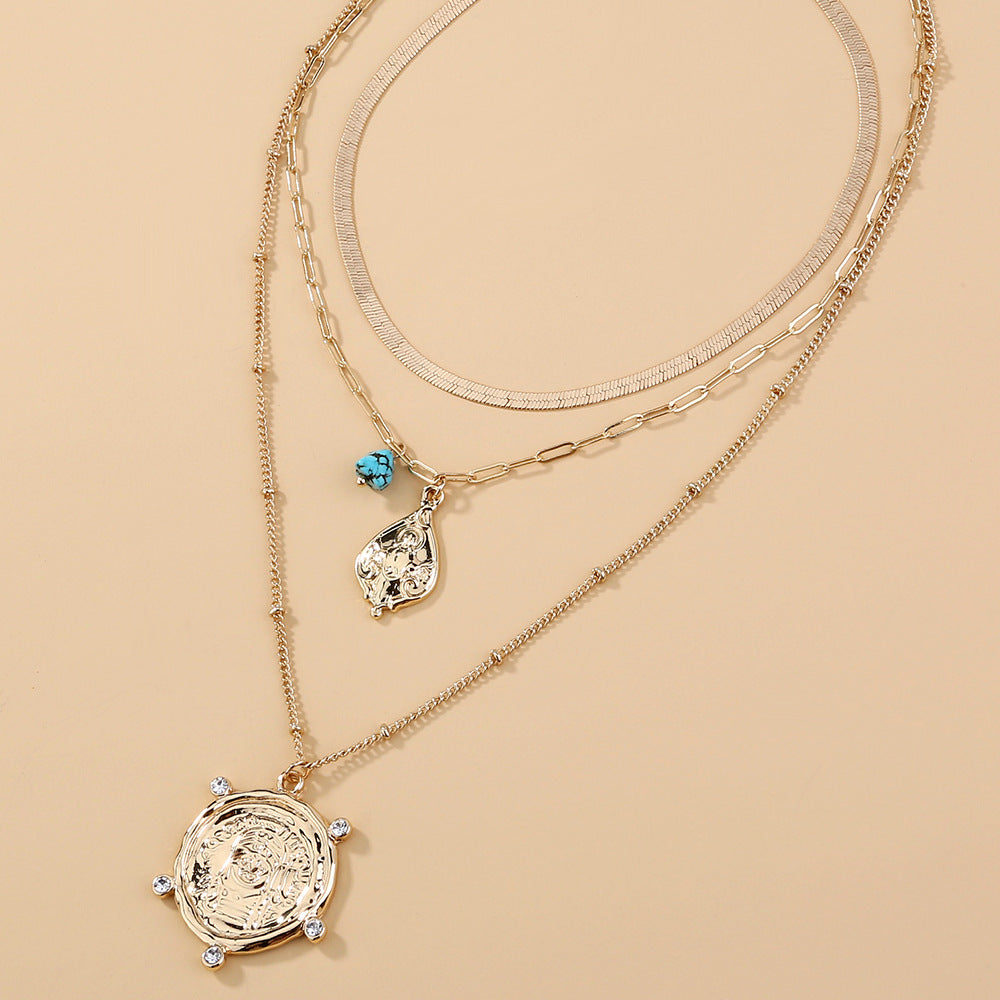 Bohemian Roulette Multilayer Necklace