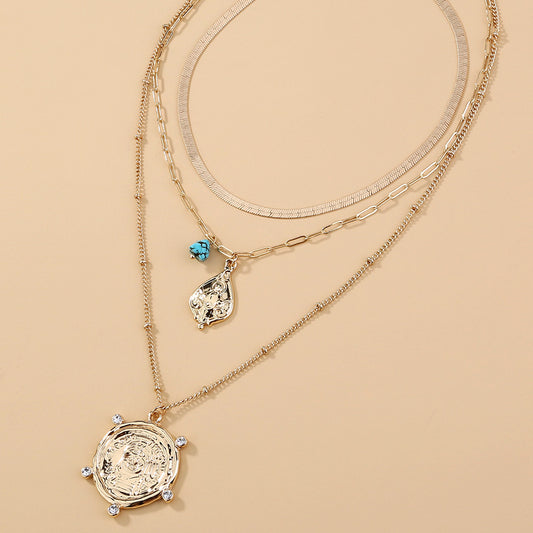 Bohemian Roulette Multilayer Necklace