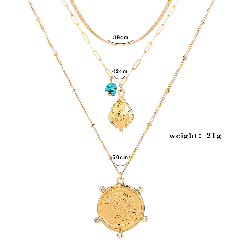 Bohemian Roulette Multilayer Necklace