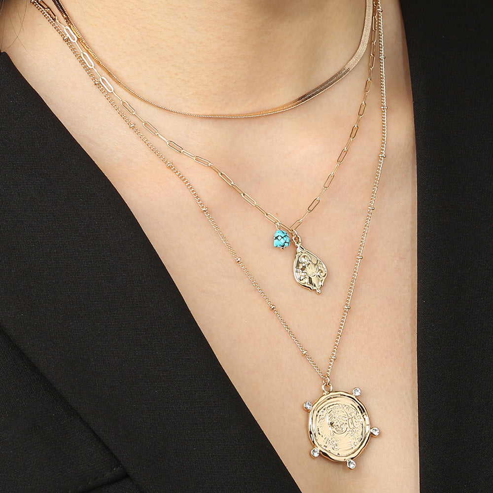 Bohemian Roulette Multilayer Necklace