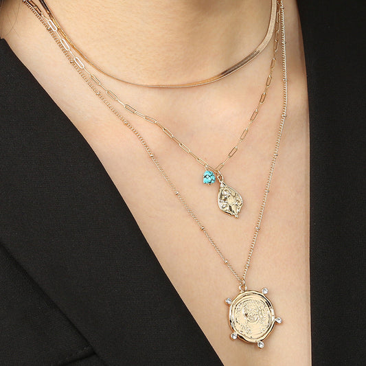 Bohemian Roulette Multilayer Necklace