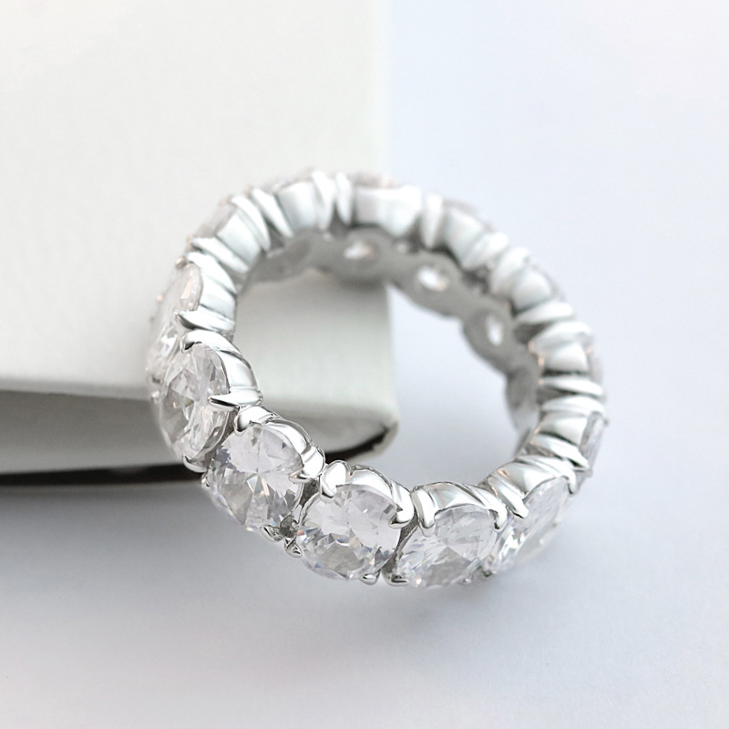 Promise Oval Cut Sterling Silver Ring For Women-TL-Juri Elle